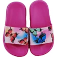 Pink, pillangós, strandpapucs