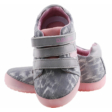 Kép 3/3 - Szürke-rózsaszín csillagos, világító talpú, vízlepergetős, dd step cipő