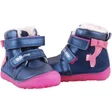Kék-pink, dd Step, barefoot, bundás cipő