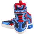 Kép 3/3 - Kék, pókemberes, világító talpú, Geox, magasszárú cipő