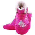 Kép 1/4 - Pink, hímzett macis, bundás, puhatalpú cipő