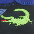 Kép 4/4 - Sötétkék, zöld krokodilos, Szamos supinált cipő