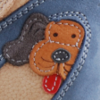 Kép 2/4 - Kék-bézs, kutyusos, Szamos supinált szandál
