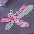 Kép 4/4 - Lila-rózsaszín, szitakötős, Szamos supinált szandál