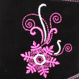 Kép 4/4 - Fekete, pink, hópelyhes, termo béléses, vízálló, Szamos supinált csizma