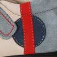 Kép 4/4 - Szürke-vajszínű, piros csíkos Szamos supinált szandálcipő
