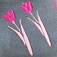 Kép 4/4 - Kék, tulipános Szamos supinált szandálcipő