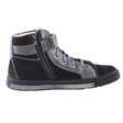 Kép 4/4 - Szamos fekete-kék-szürke magasszárú cipzáras-fűzős átmeneti cipő