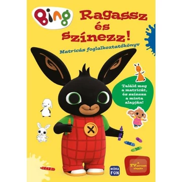 Ragassz és szinezz, matricás foglalkoztató könyv