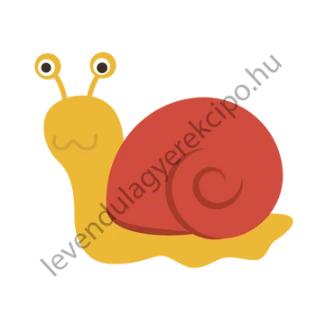 Csiga ovis vasalható jel 2X2cm