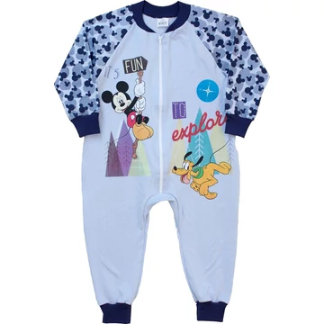 Pampress, kék, Disney figurás kezeslábas piszama