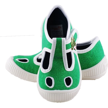 Zöld, békás, Superfit vászoncipő