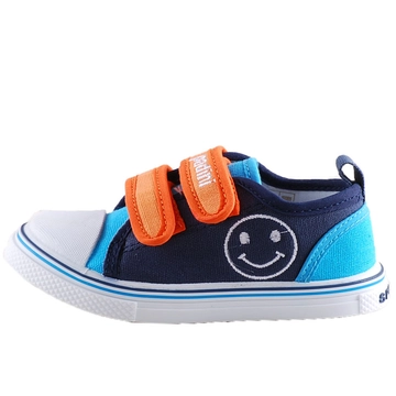 Kék-narancs, mosolygó figurás, Padini vászoncipő