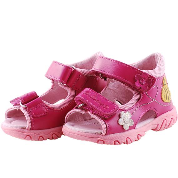 Pink, méhecskés, kislány, dd step szandál
