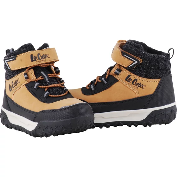 Mustár-fekete, Lee Cooper, fiú bakancs