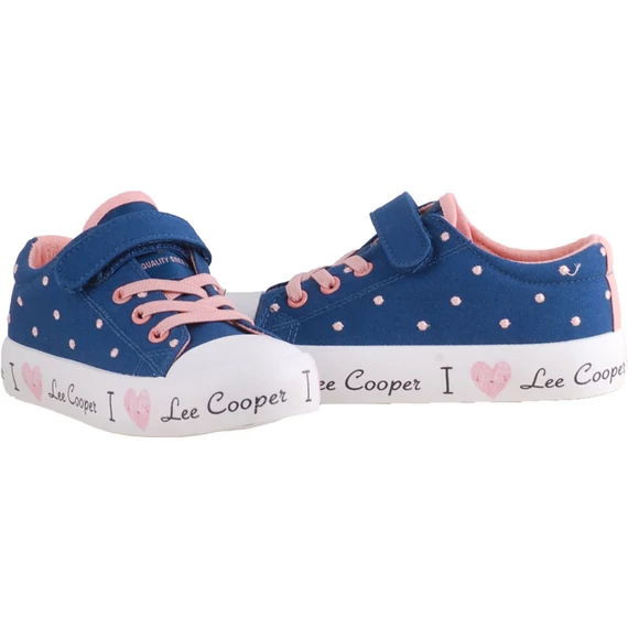 Lee Cooper kék-rózsaszín vászoncipő