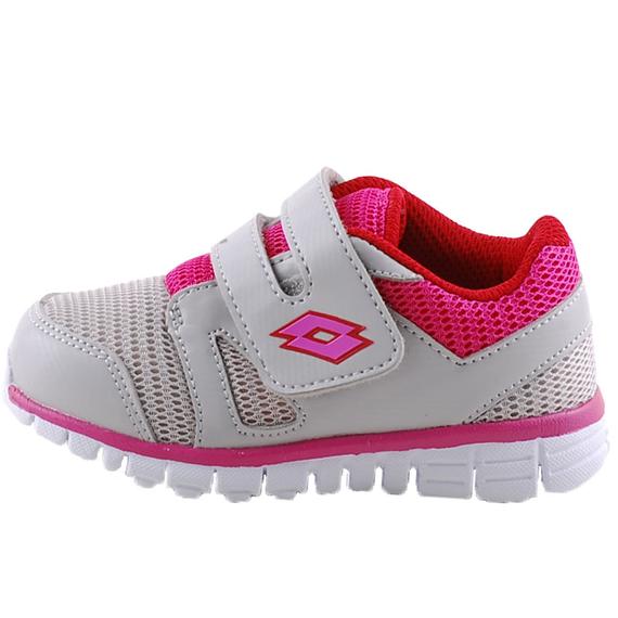 Szürke, pink, tépőzáras, Lotto edzőcipő
