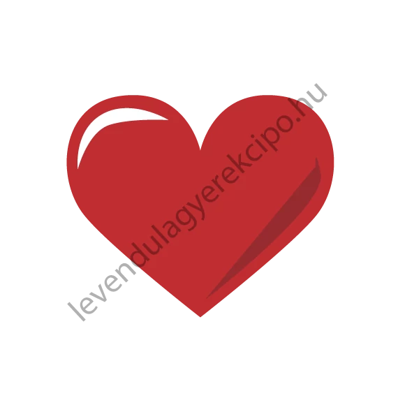 Szivecske ovis vasalható jel 2X2cm