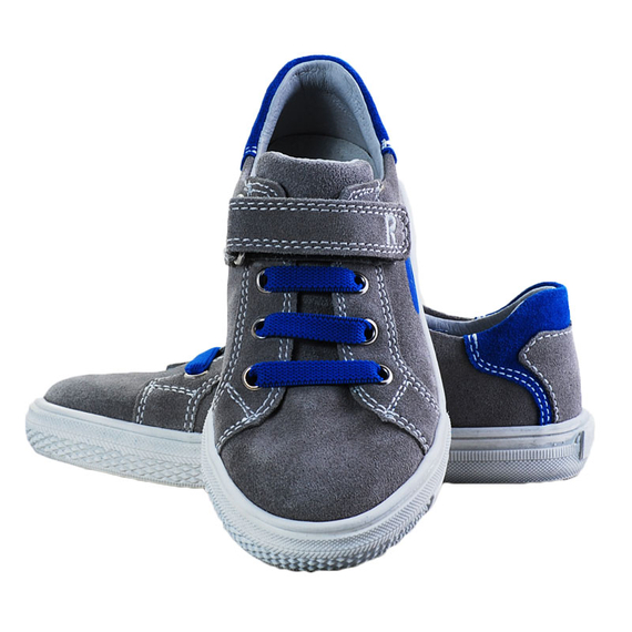 Szürke-kék, gumi fűzős Richter cipő