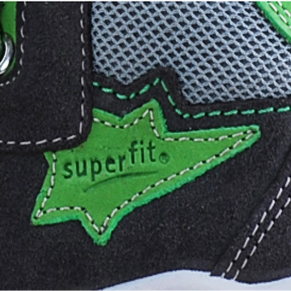 Szürke, zöld fűzős Superfit cipő