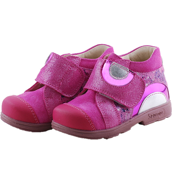 Pink, ezüst mintás, kislány, Szamos supinált cipő