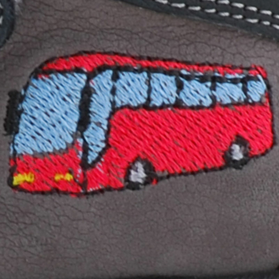 Szürke-kék, piros, BUSZ-os, Szamos supinált cipő