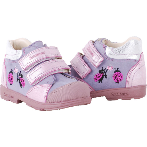 Lila-rózsaszín, katicás, Szamos supinált cipő