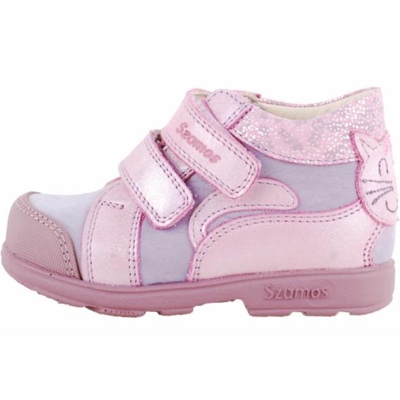 Szamos szupinált lila, rózsaszín cicás cipő
