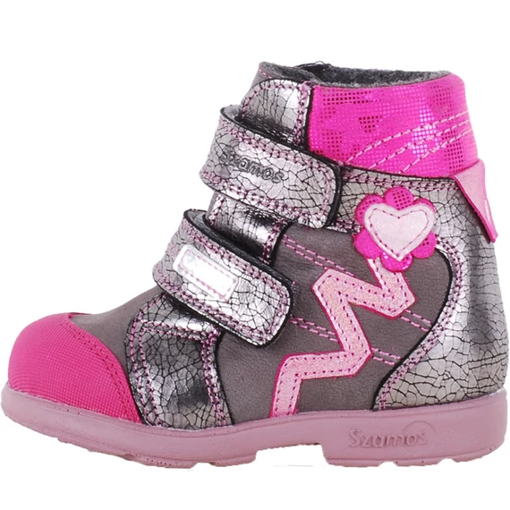 Szamos supinált, szürke-pink bakancs