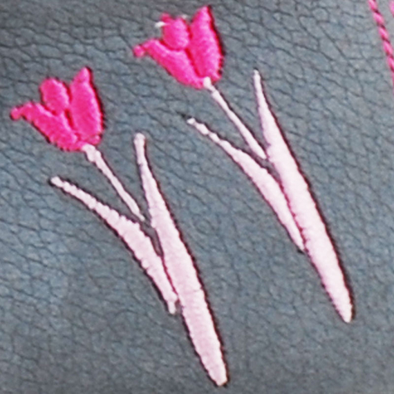 Kék, tulipános Szamos supinált szandálcipő