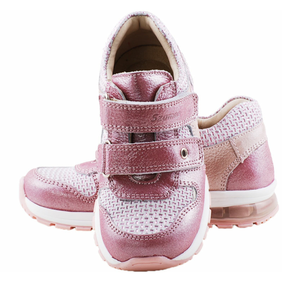 Rózsaszín-ezüst, világító talpú, Szamos cipő