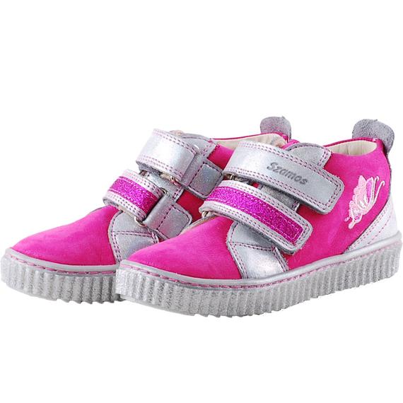 Pink, ezüst pillangós, hajlékony talpú, Szamos cipő