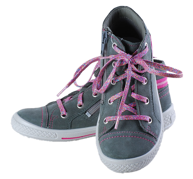 Szürke-rózsaszín fűzős, cipzáras, Superfit cipő