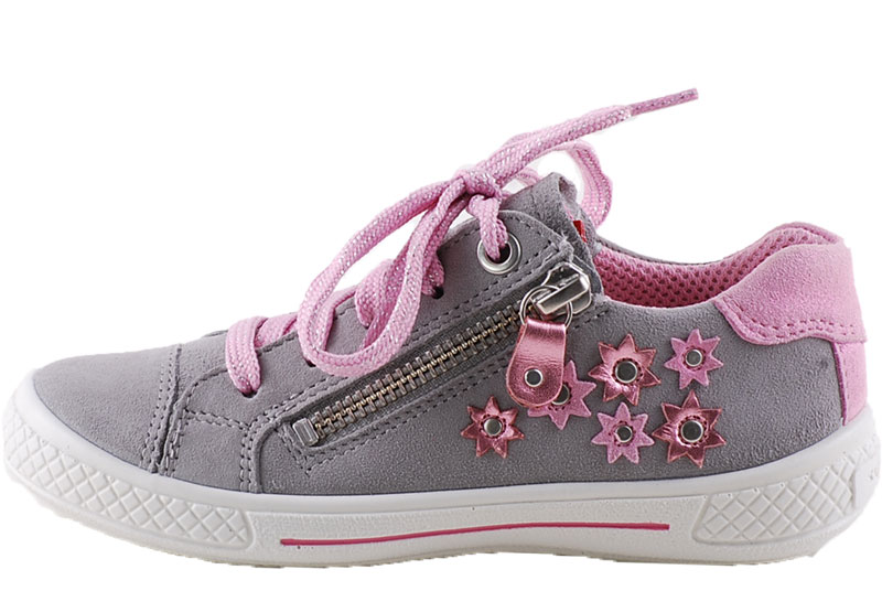 Szürke-rózsaszín, virágos, Superfit cipő