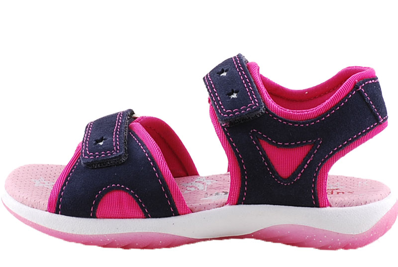 Kék-pink, ezüst csillagos, Superfit szandál
