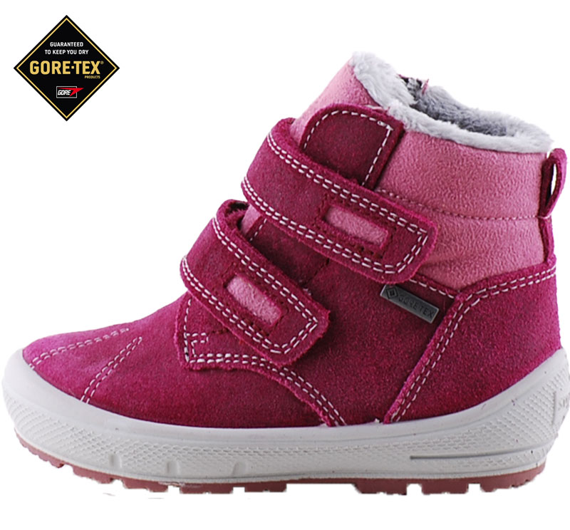 Sötétciklámen, bundás, vízálló, Gore-Tex, Superfit bakancs
