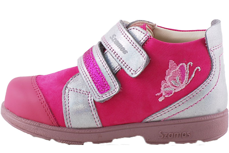 Pink, ezüst pillangós, Szamos supinált cipő